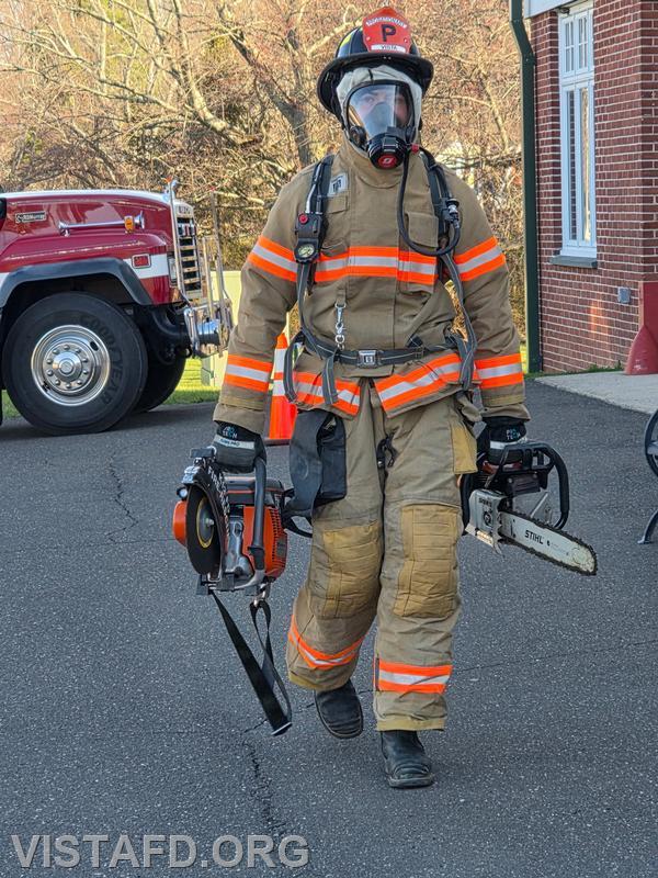 Probationary Firefighter Cameron Downey performing a Task Oriented Air Consumption (TOAC) evolution - 04/12/26