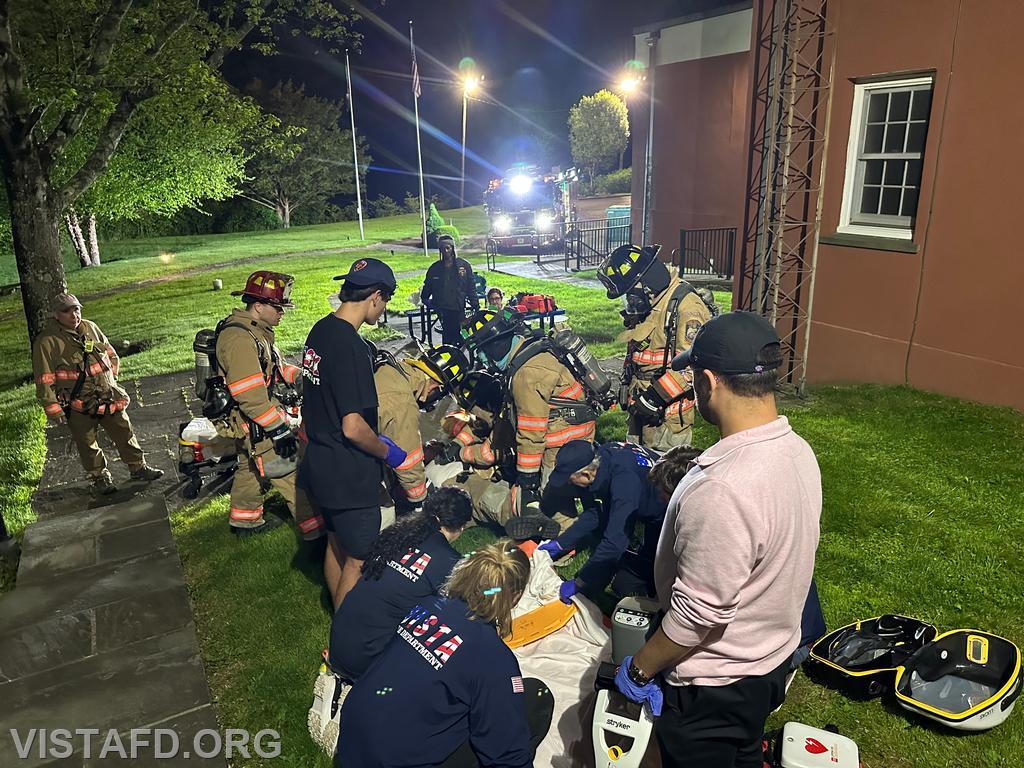 Vista Firefighters and Vista EMS personnel conduct Firefighter CPR following a mayday scenario – 05/12/25