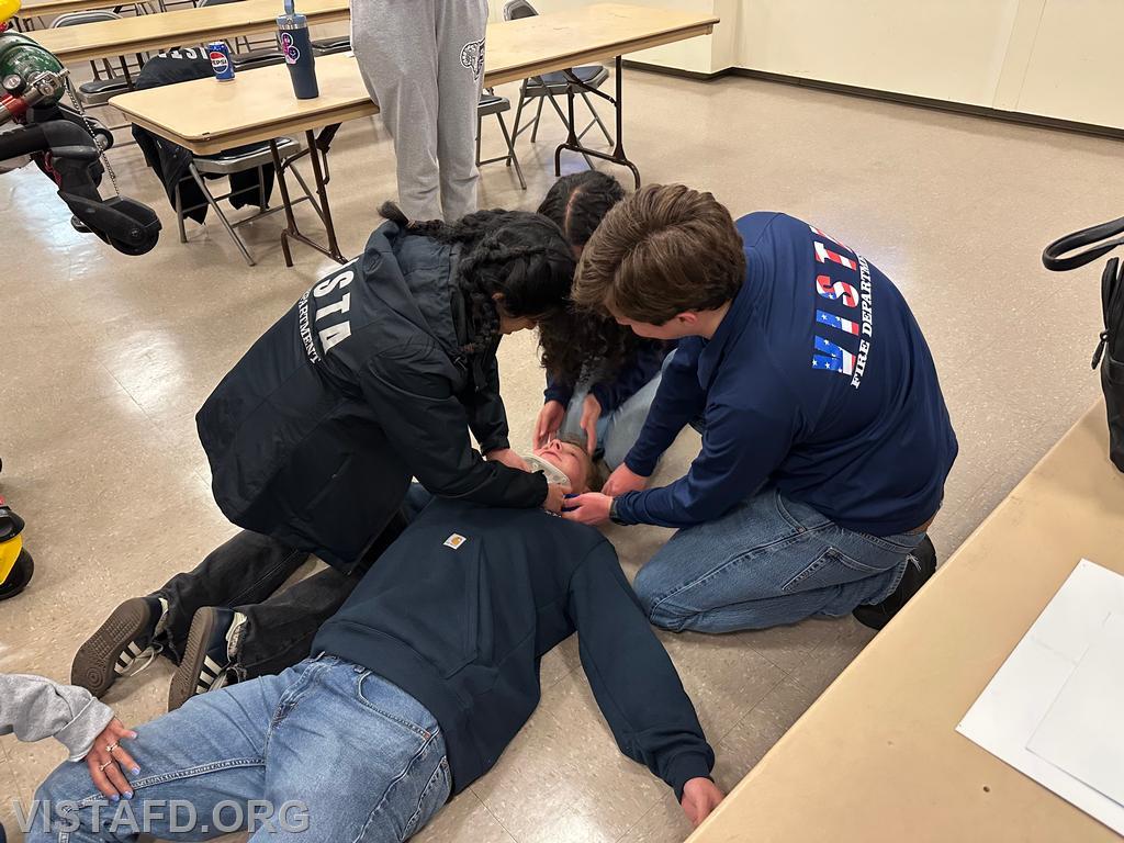 Vista EMS personnel practicing trauma emergency scenarios – 06/09/25