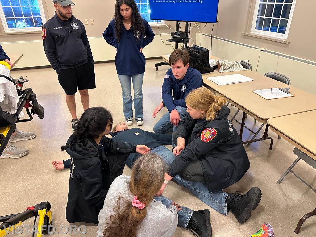 Vista EMS personnel practicing trauma emergency scenarios – 06/09/25