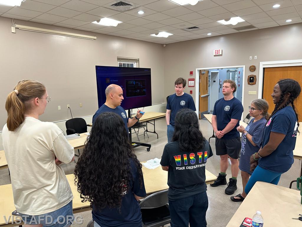Lt. Dan Castelhano demonstrates equipment used during suctioning emergencies - 06/23/25