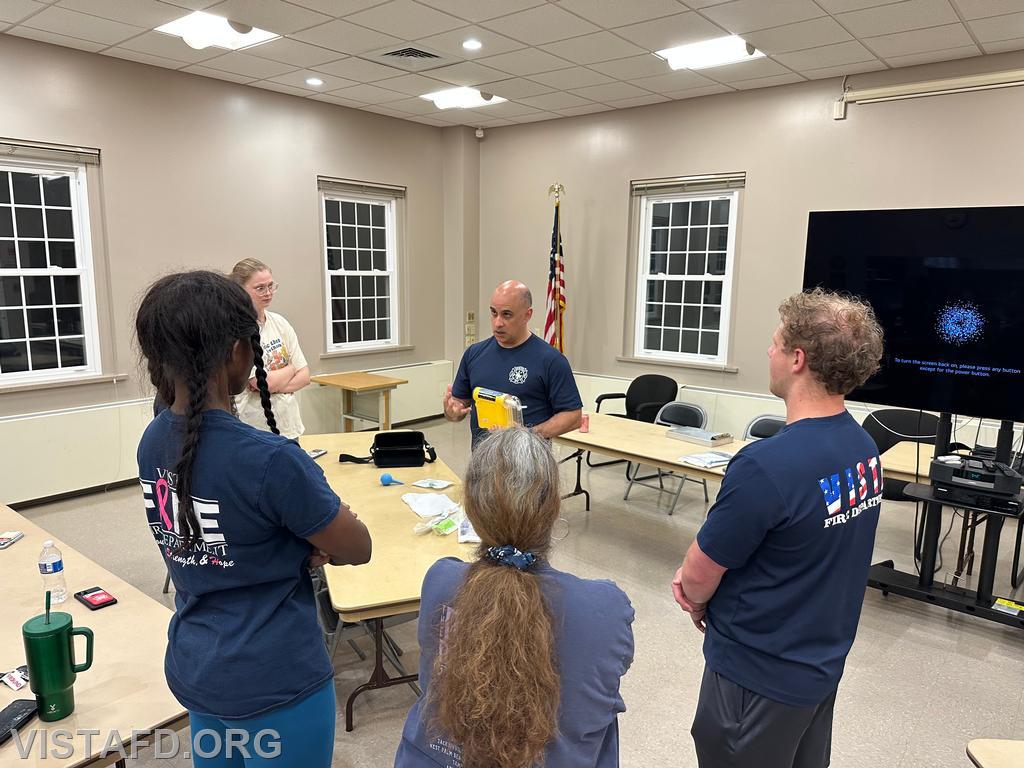 Lt. Dan Castelhano demonstrates equipment used during suctioning emergencies - 06/23/25