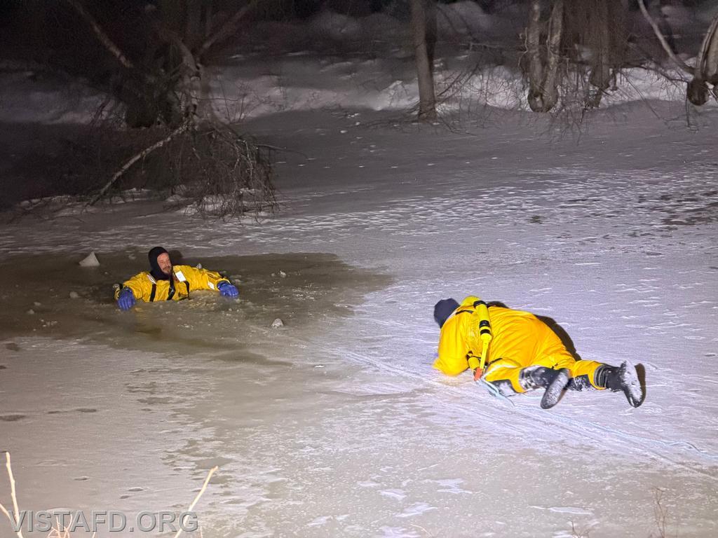 Vista Fire Department personnel conducting cold water rescue evolutions - 02/09/26