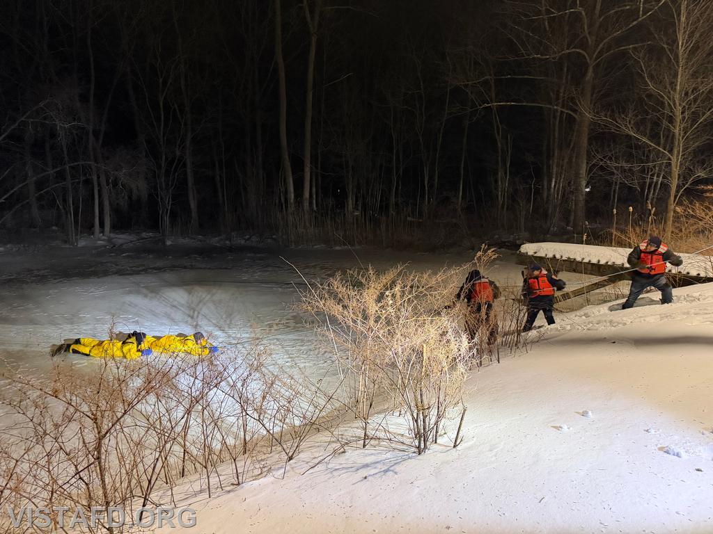 Vista Fire Department personnel conducting cold water rescue evolutions - 02/09/26