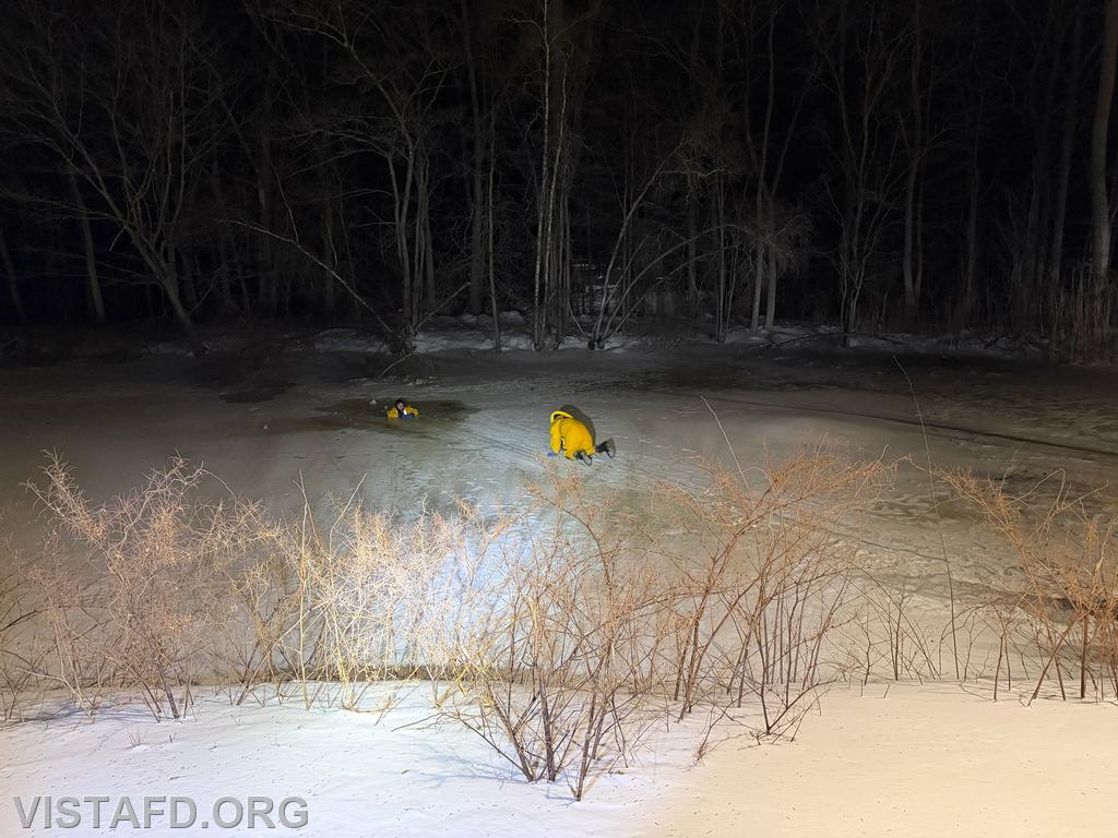 Vista Fire Department personnel conducting cold water rescue evolutions - 02/09/26