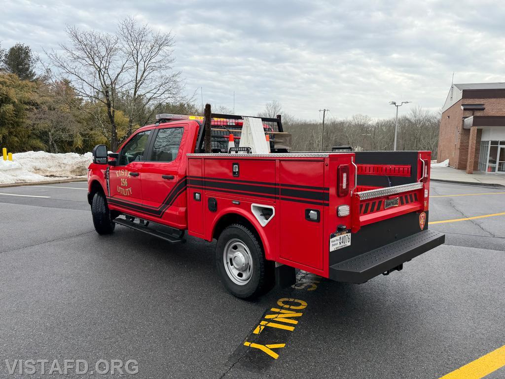 Firefighter Judith Le Gall driving Utility 256 during this week&rsquo;s driver training - 03/08/26