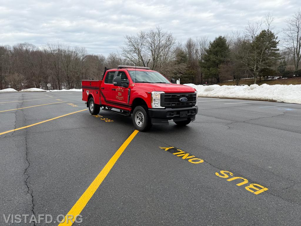 Firefighter Judith Le Gall driving Utility 256 during this week&rsquo;s driver training - 03/08/26