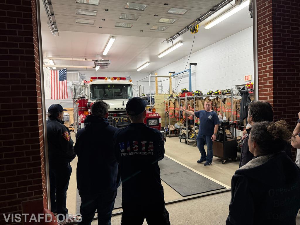 Lead Foreman Mike Peck reviewing Engine 142 during our &quot;Apparatus Review&quot; - 03/09/25