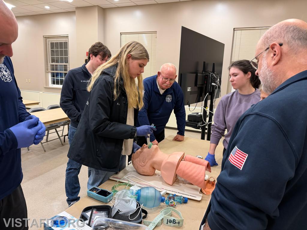 EMT Amanda Aalto practicing Supraglottic Airway (SGA) skills &ndash; 03/23/26