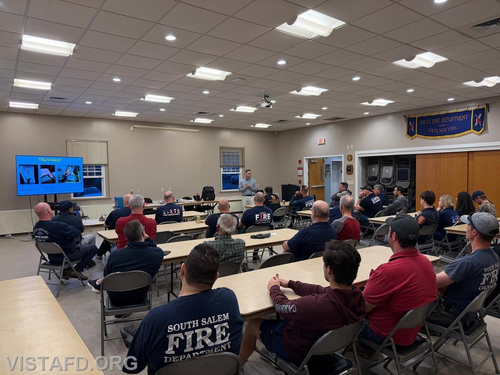 Lt. Paul Spennato speaks with members about reducing occupational cancer risks in the fire service - 04/13/26