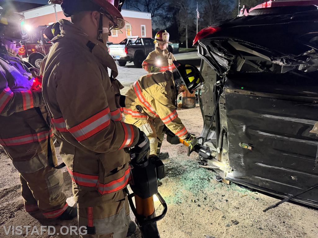 Firefighter Phil Wanderman operating the combi tool - 04/27/26