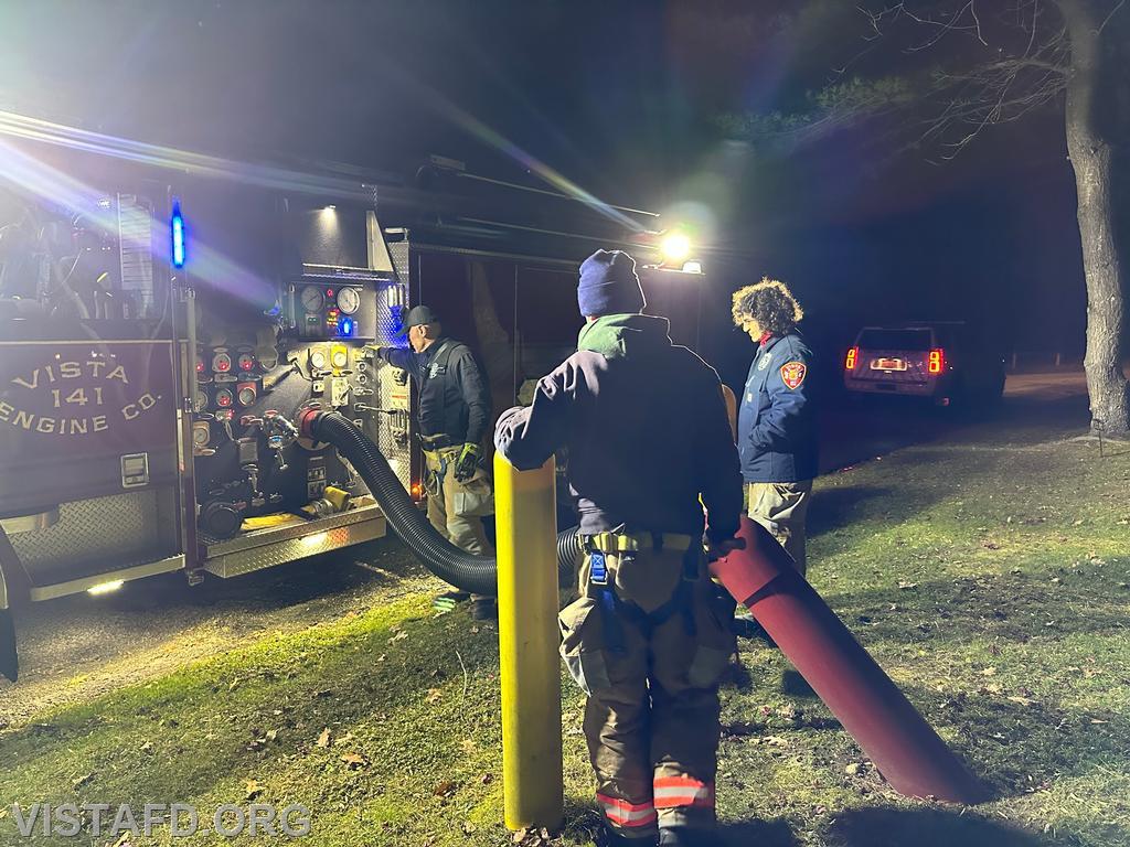 Vista Firefighters conducting a hydrant service - 11/20/23