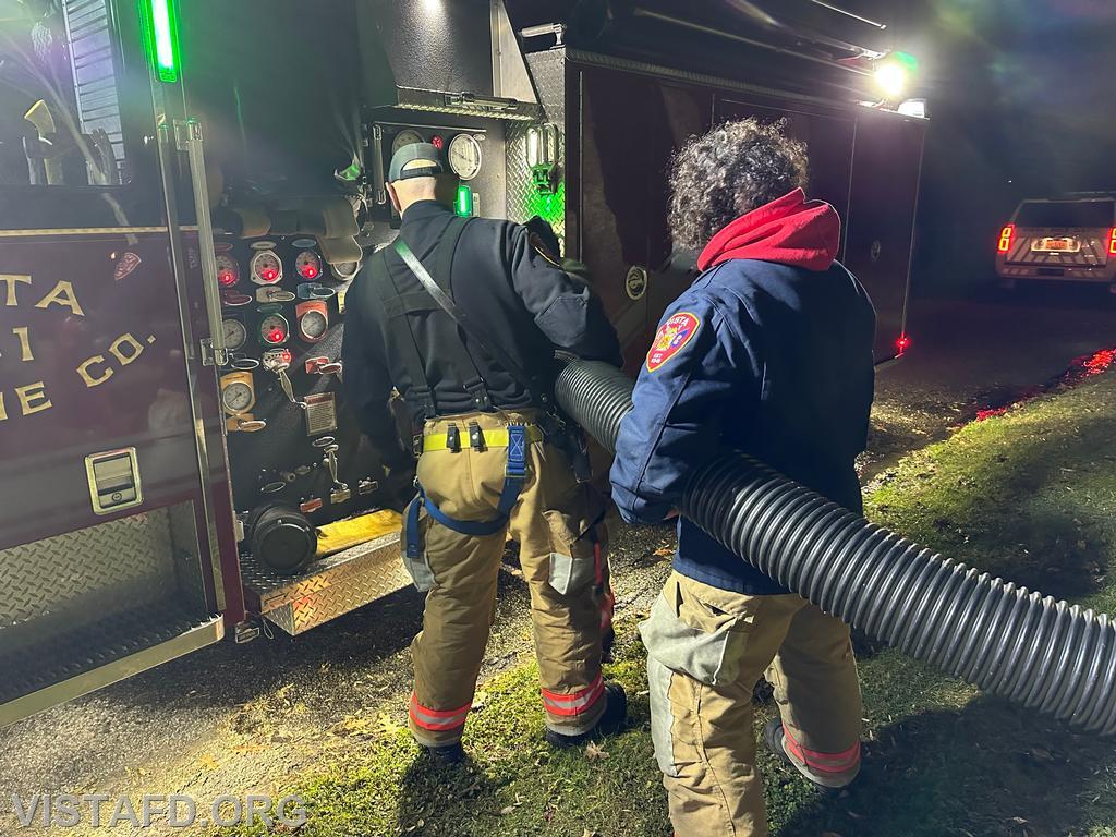 Vista Firefighters conducting a hydrant service - 11/20/23