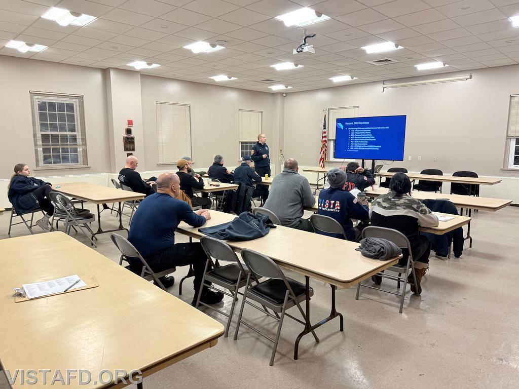 Chief Jeff Peck leading the &quot;SOG Review&quot; drill - 02/23/26