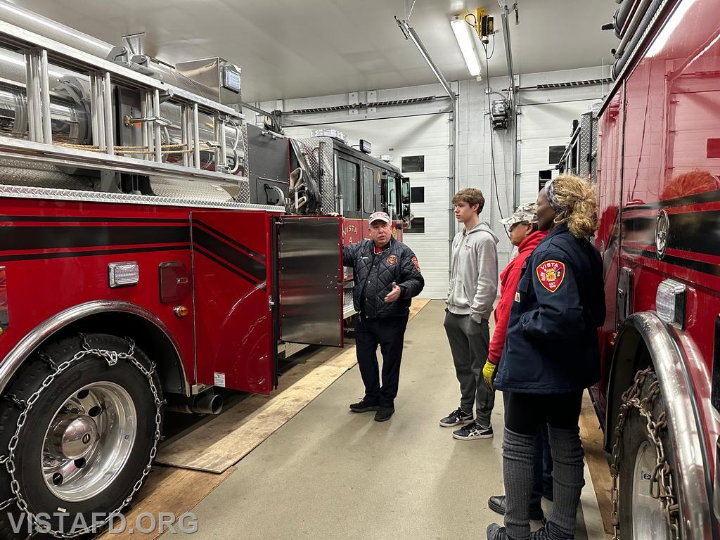 Foreman Brian Sferra conducting an overview of Tanker 4 - 02/12/24
