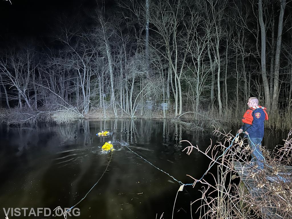 Vista Fire Department personnel conducting cold water rescue evolutions - 02/26/24