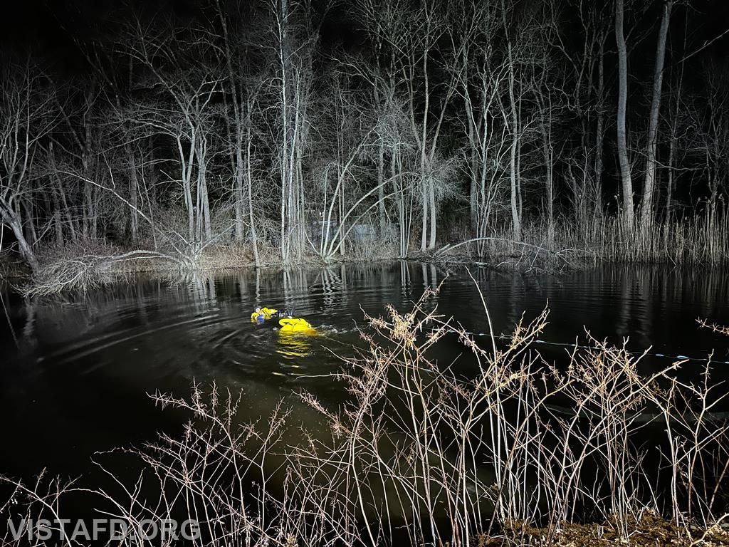 Vista Fire Department personnel conducting cold water rescue evolutions - 02/26/24