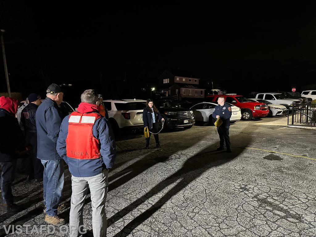 Vista Fire Department personnel practicing how to deploy the rope bag - 02/26/24