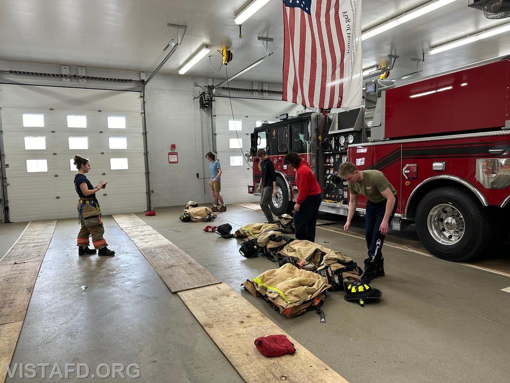 Vista Firefighters conducting &quot;2 minute drills&quot; during &quot;Firefighter Skills Class&quot; - 03/10/24