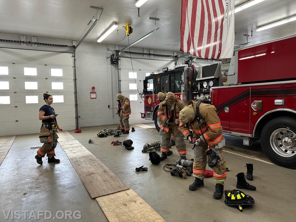 Vista Firefighters conducting &quot;2 minute drills&quot; during &quot;Firefighter Skills Class&quot; - 03/10/24