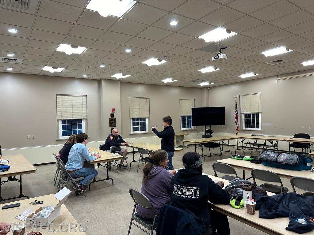 Vista EMS personnel conducting their annual medication administration in-service training - 03/18/24