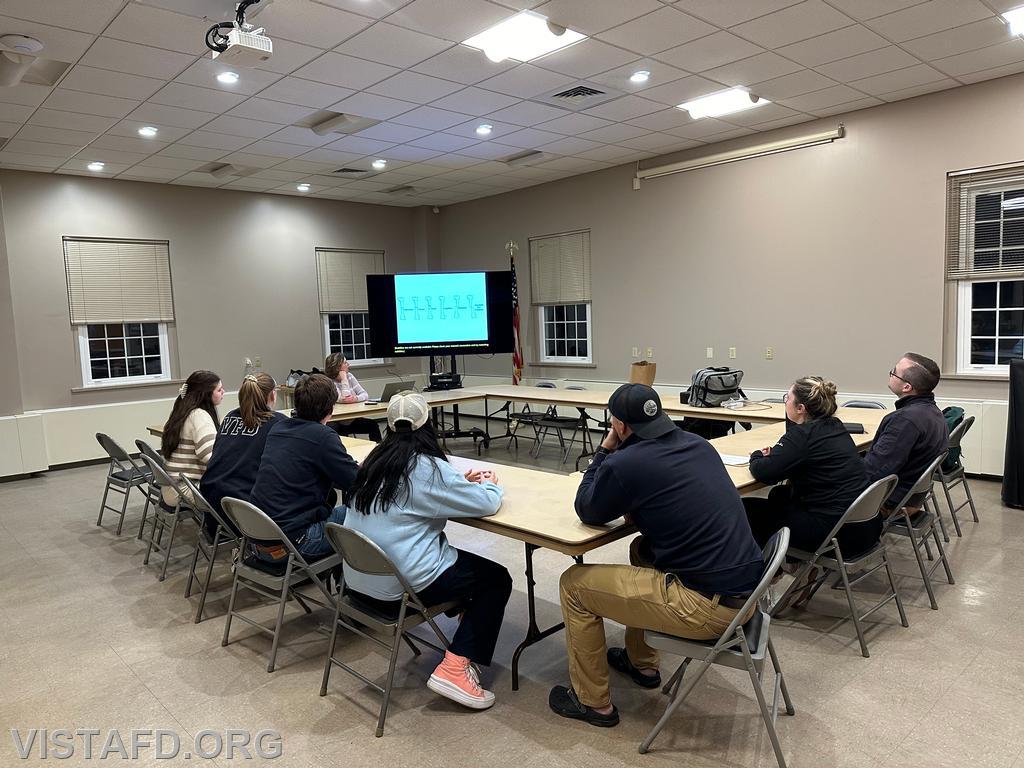 Vista EMS personnel going over how to respond to orthopedic related incidents - 03/25/24