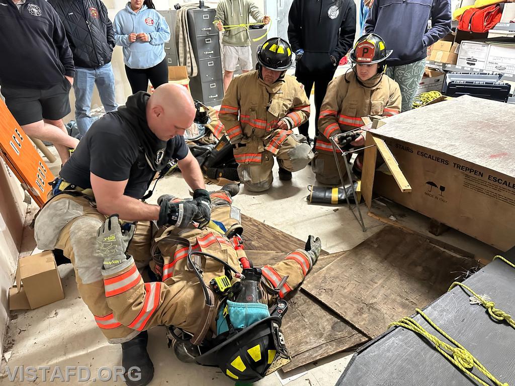 Captain Marc Baiocco going over F.A.S.T. operations with Vista Fire Department personnel - 04/22/24