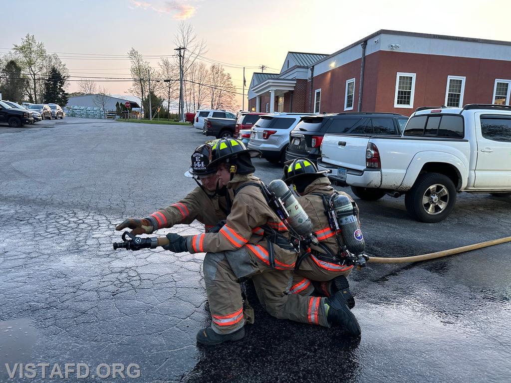 Vista Firefighters learning how to operate an 1-3/4&quot; hoseline - 04/29/24