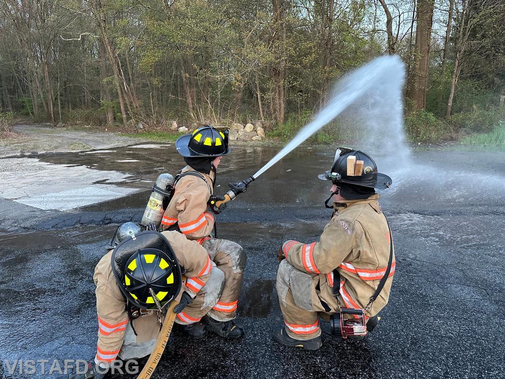 Vista Firefighters learning how to operate an 1-3/4&quot; hoseline - 04/29/24