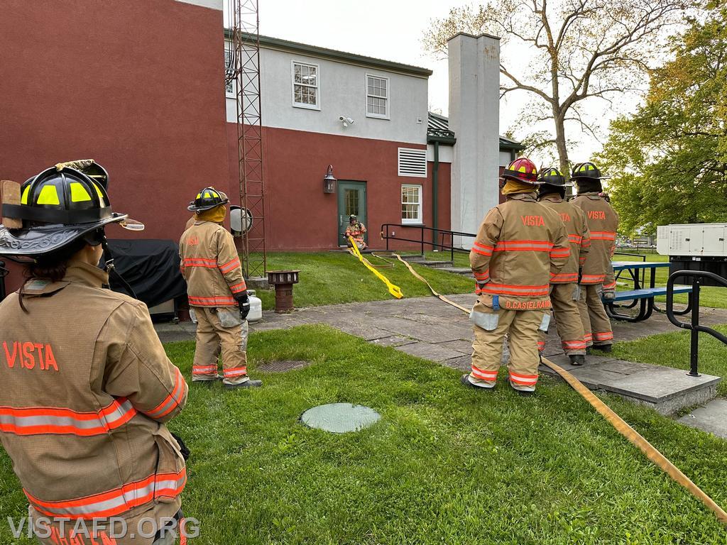 Lead Foreman Mike Peck going over how to conduct hoseline advancement - 05/13/24