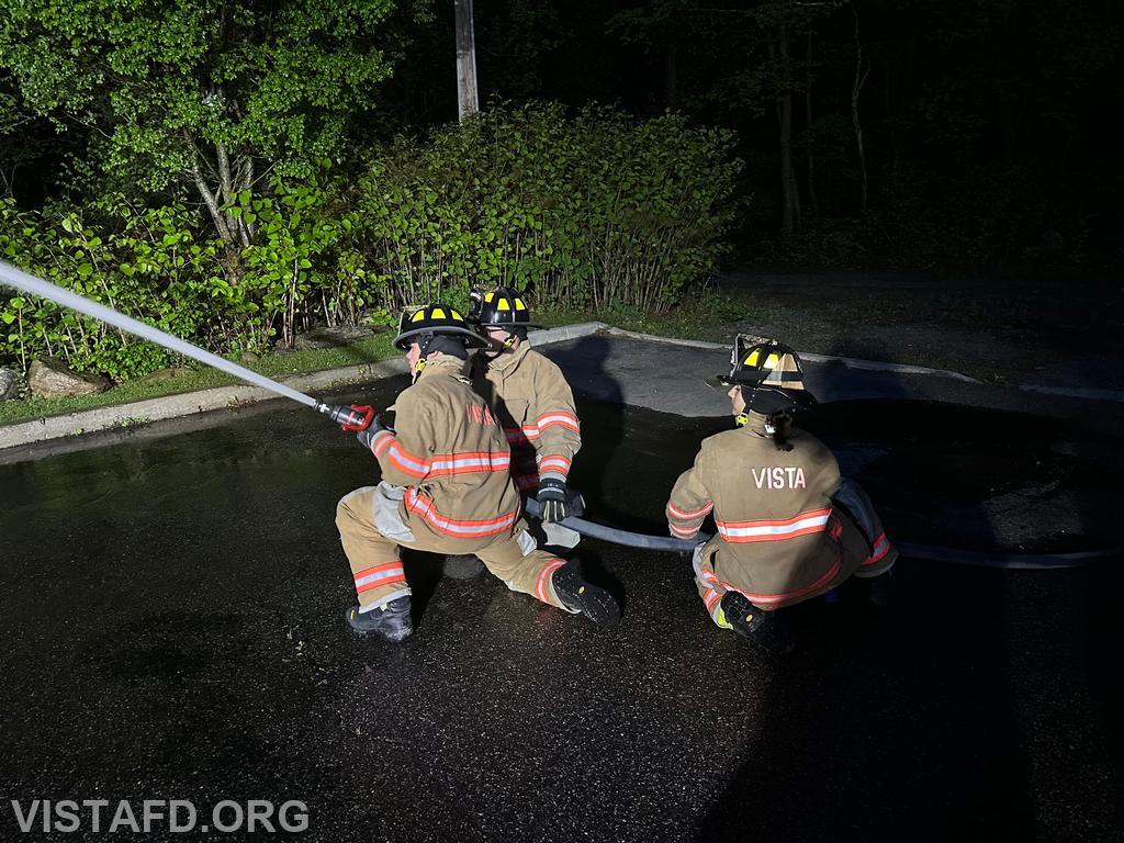 Vista Firefighters practicing how to conduct hoseline advancement - 05/13/24