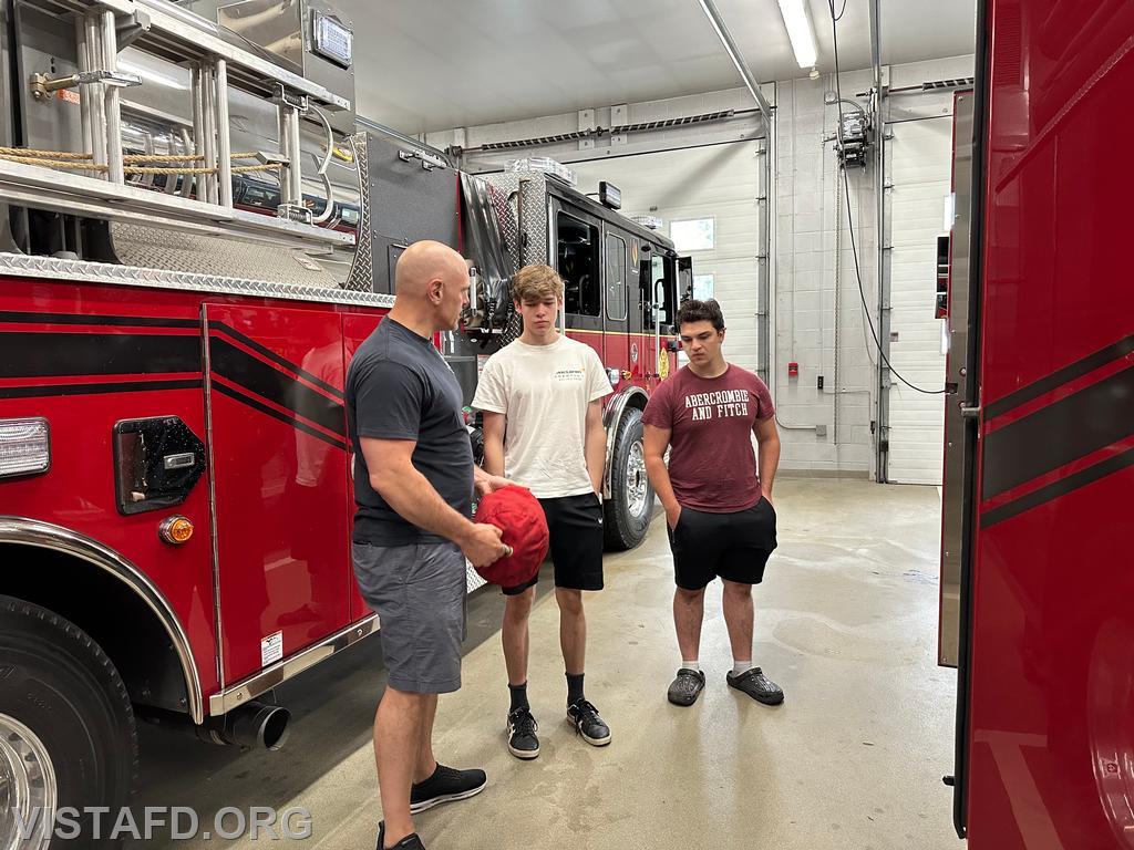 Captain Marc Baiocco going over tools and equipment that would be used during a search & rescue operation - 06/09/24