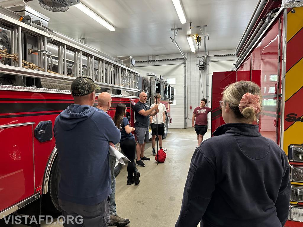 Captain Marc Baiocco going over tools and equipment that would be used during a search & rescue operation - 06/09/24