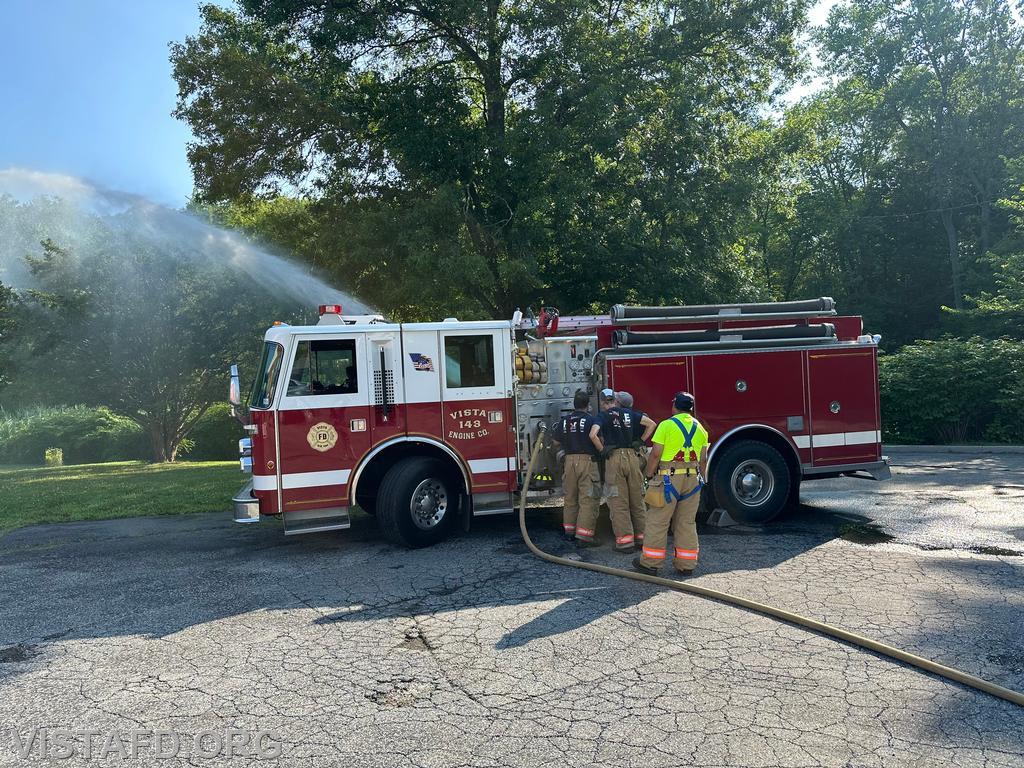 Engine 143 conducting pump training - 07/14/24