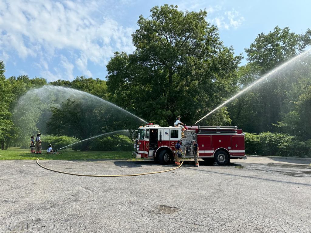 Engine 143 conducting pump training - 07/14/24