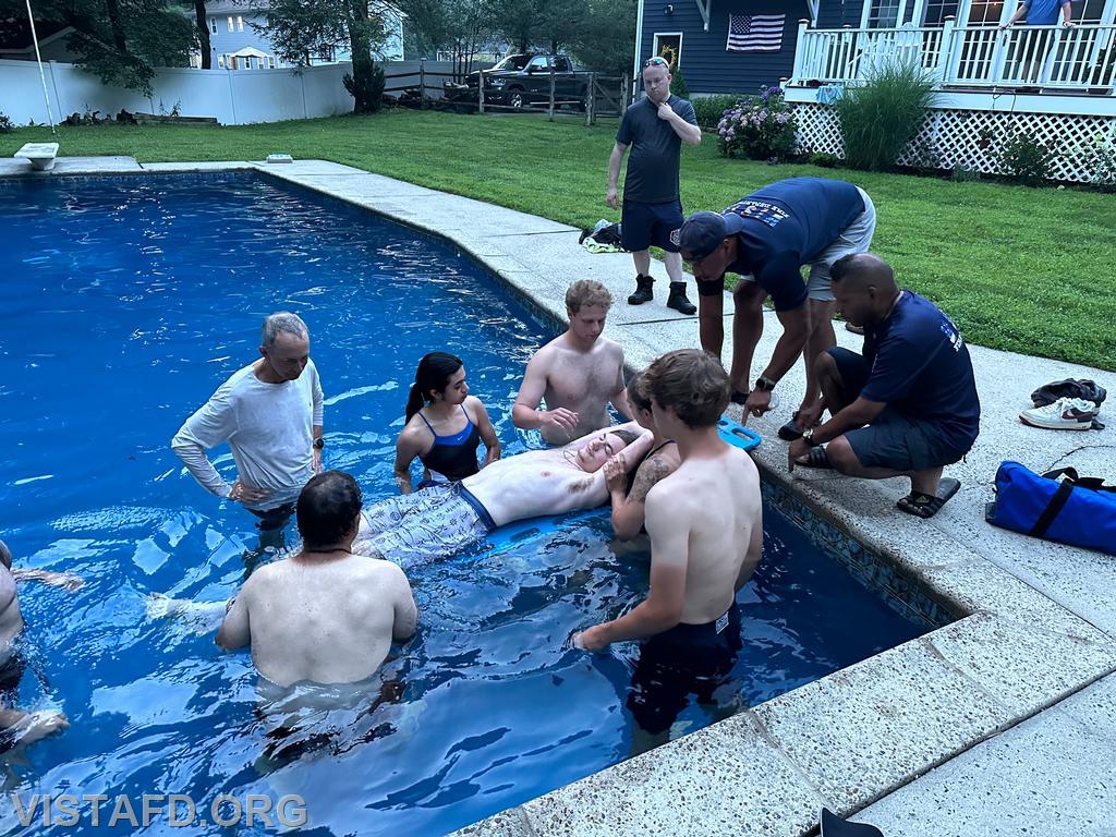 Vista Fire Department personnel conducting water rescue techniques - 07/15/24