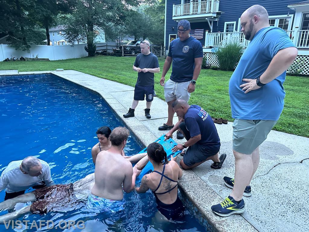 Vista Fire Department personnel conducting water rescue techniques - 07/15/24