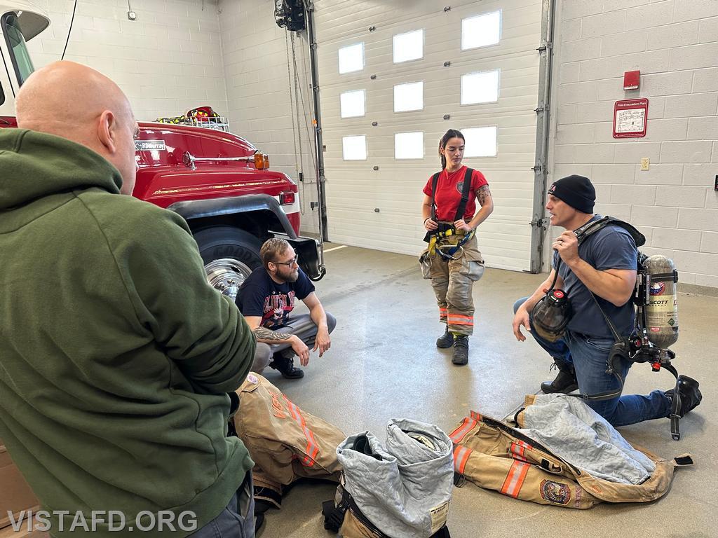 Captain Marc Baiocco demonstrating SCBA operation during the &quot;Firefighter Skills Class&quot; - 01/12/25