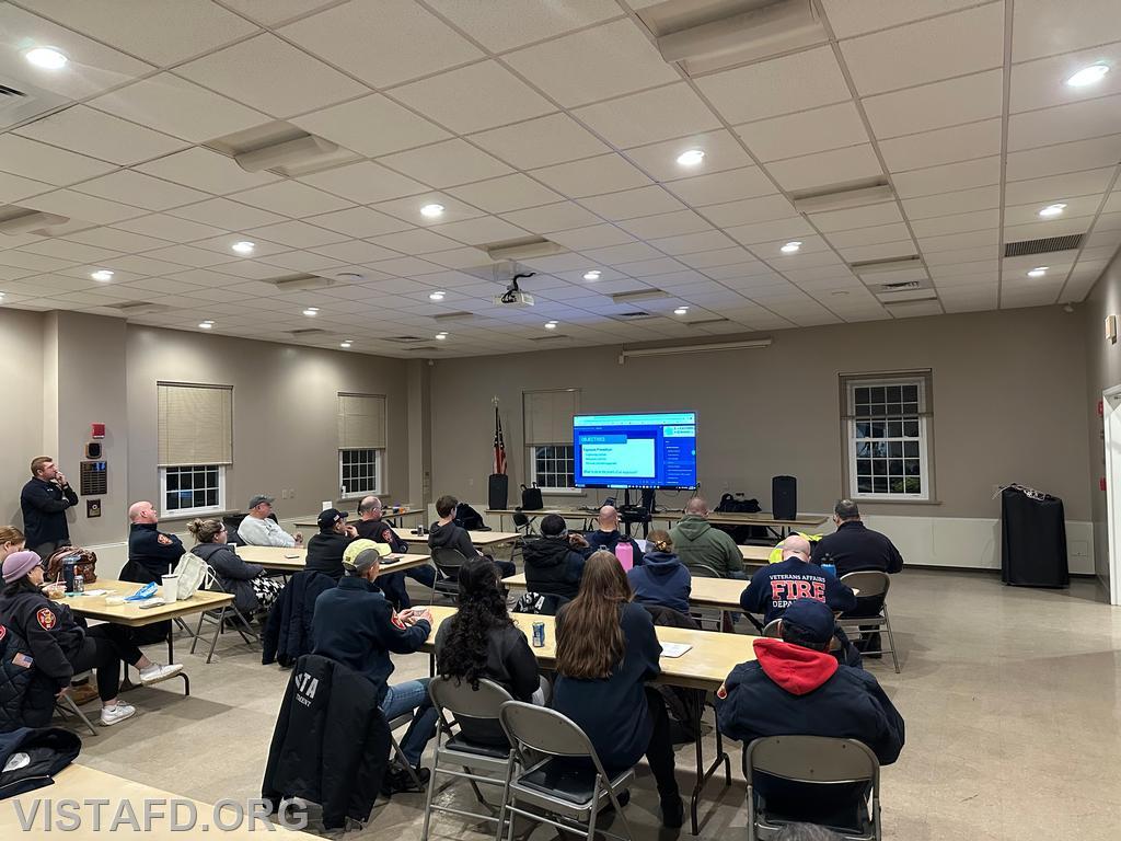 Vista Fire Department personnel participating in Bloodborne Pathogens training - 01/20/25