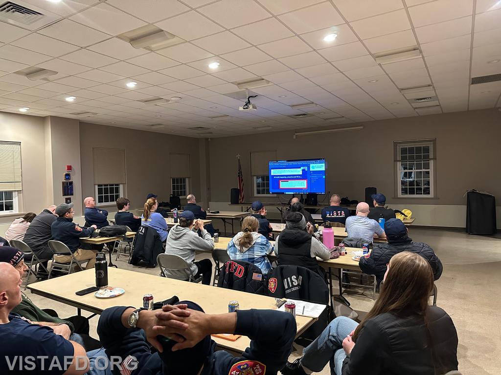 Vista Fire Department personnel participating in the Vista Fire District #1 Workplace Policies Drill - 01/27/25