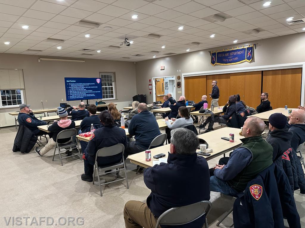 Assistant Chief Brian Porco conducting a &quot;Communications Overview&quot; for Vista Fire Department personnel - 02/10/25