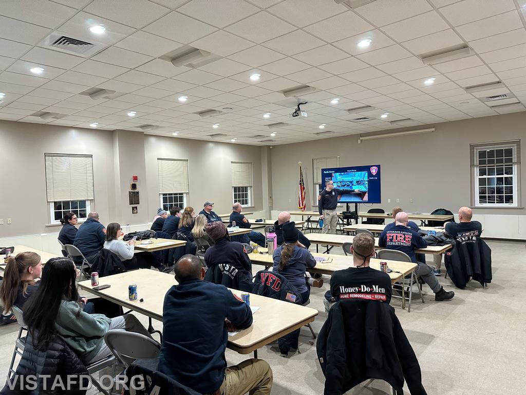 Assistant Chief Brian Porco conducting a &quot;Communications Overview&quot; for Vista Fire Department personnel - 02/10/25