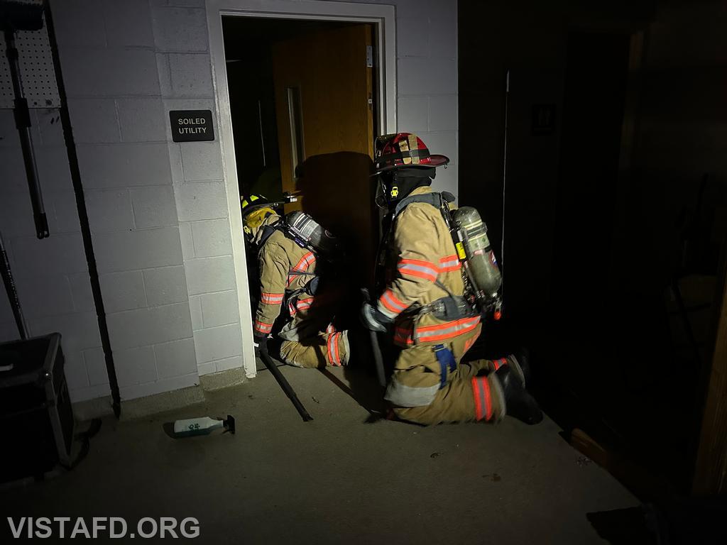 Vista Firefighters conduct a search and rescue to locate a patient during the &quot;EMS Call Scenarios&quot; drill - 03/17/25