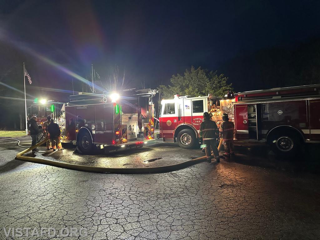 Engine 141 and Engine 143 in operation during the &quot;Hoseline Advancement & Pump Operations&quot; drill - 03/24/25