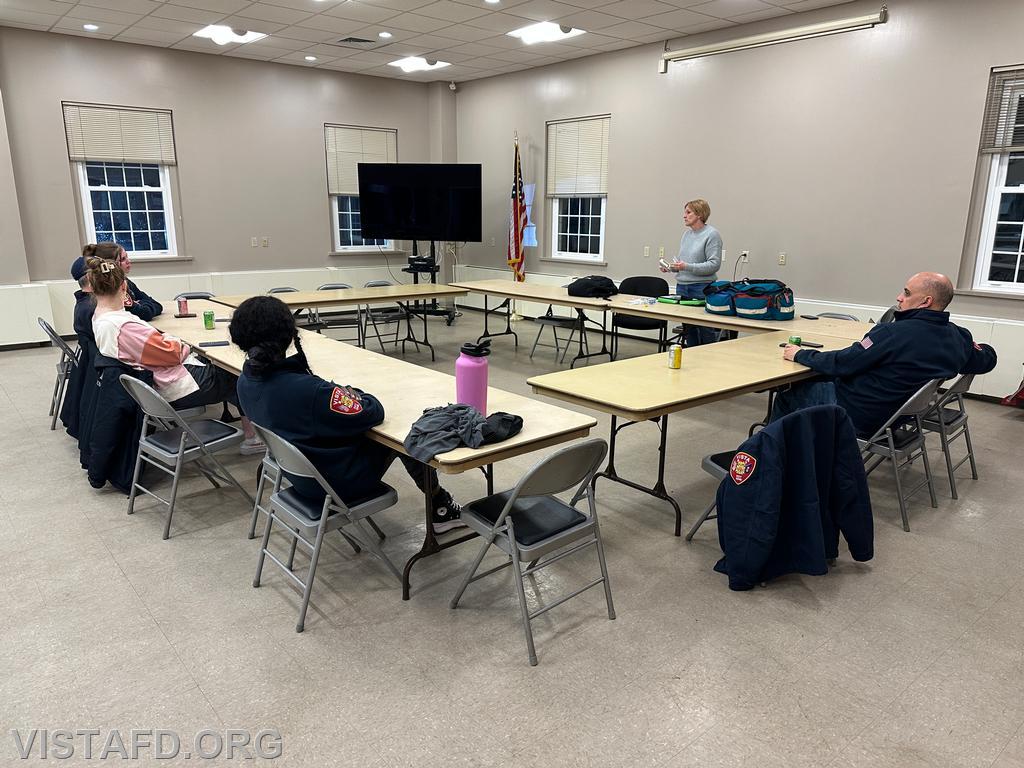 Vista EMS personnel conducting their annual medication administration in-service training - 03/24/25