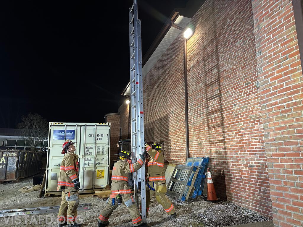 Vista Firefighters practicing ladder operations - 03/31/25