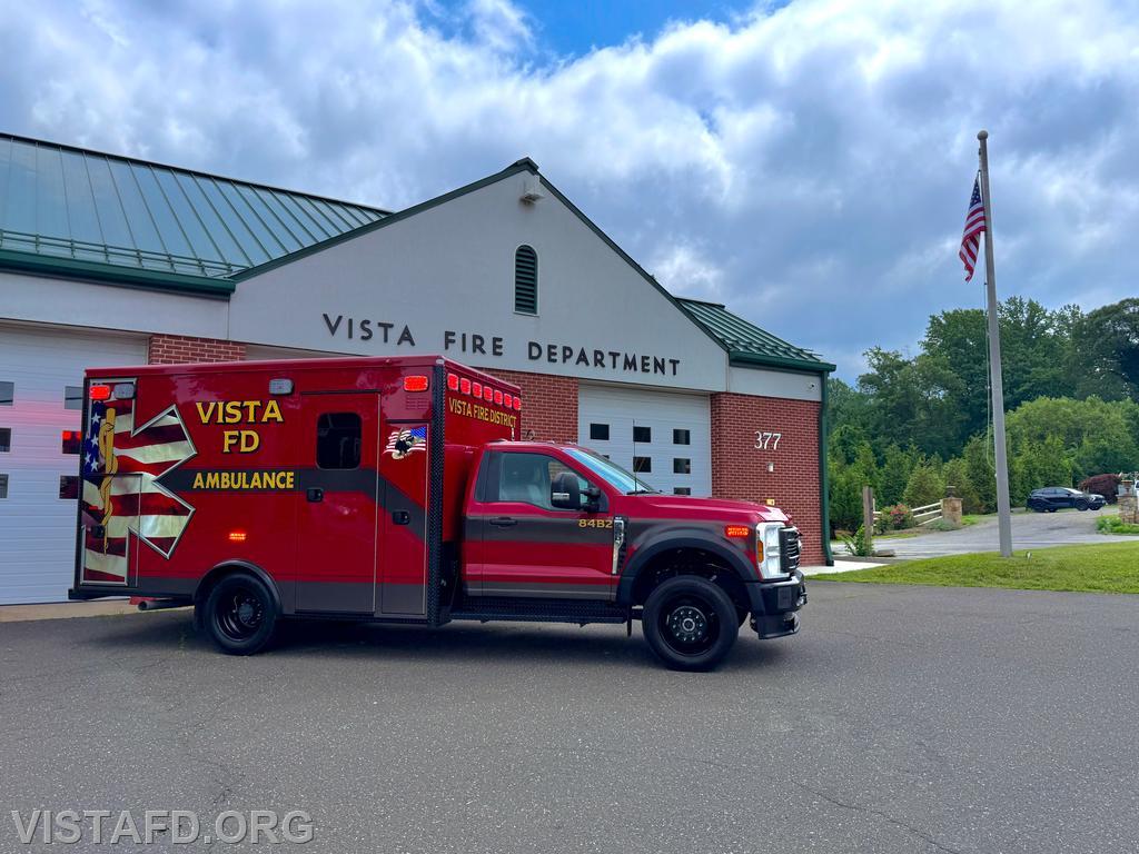 Ambulance 84B2 - 2024 Ford F-550 custom-built by American Emergency Vehicles (AEV) in Jefferson, North Carolina