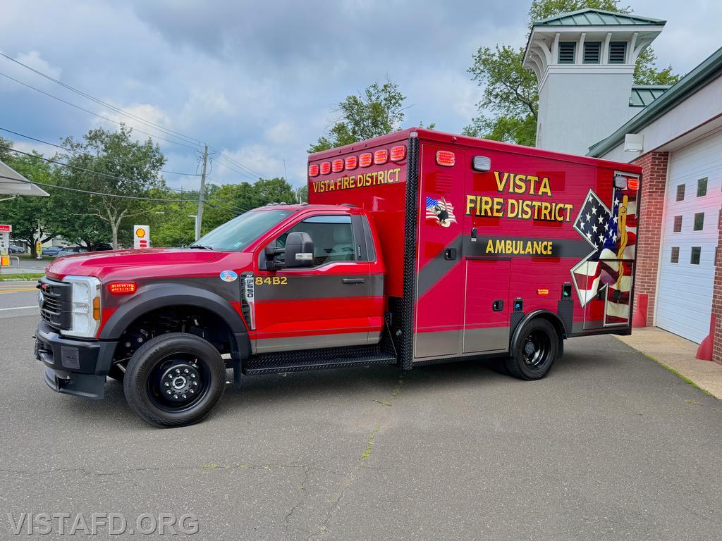 Ambulance 84B2 - 2024 Ford F-550 custom-built by American Emergency Vehicles (AEV) in Jefferson, North Carolina