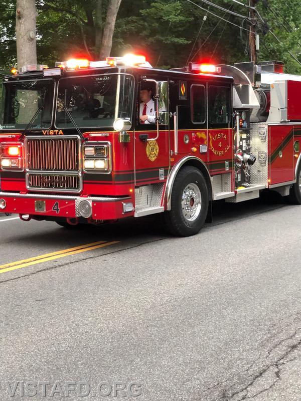 Vista FD participates in the 2021 South Salem FD Parade Vista Fire