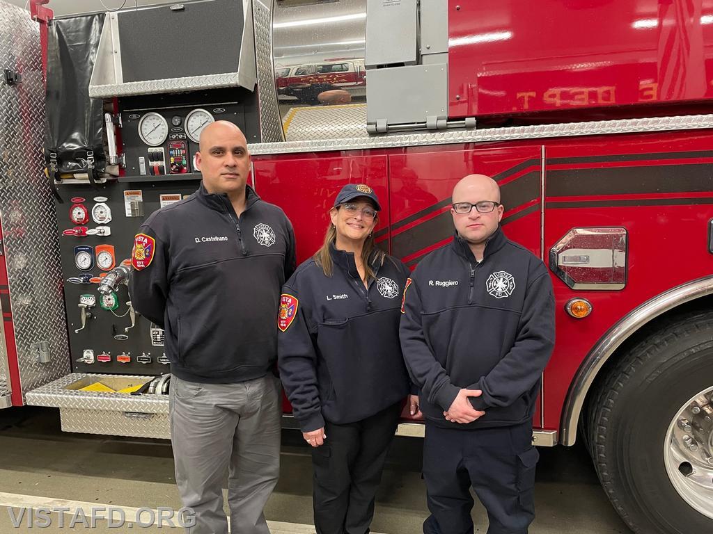 (L-to-R) Lead Foreman Dan Castelhano, Foreman Leslie Smith and Foreman Ryan Ruggiero (Not pictured: Foreman Patrick Healy, Foreman Brian Sferra and Foreman Eleanor Hersam)